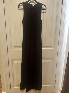 James Perse Black Sleeveless Maxi Dress